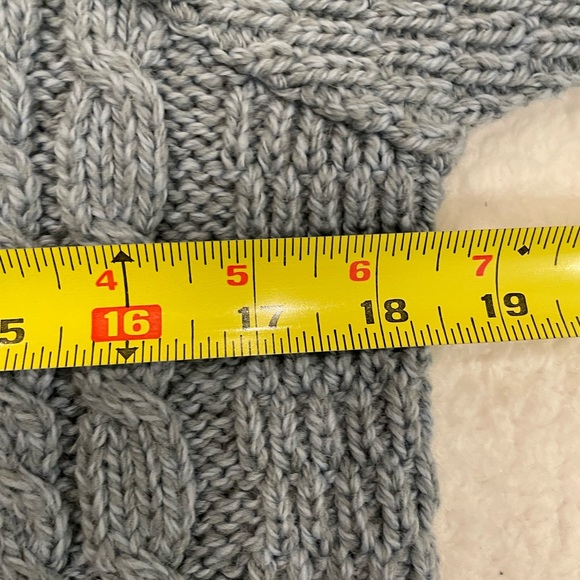 Aran Sweater Market blue cabled cardigan - Picture 9 of 14